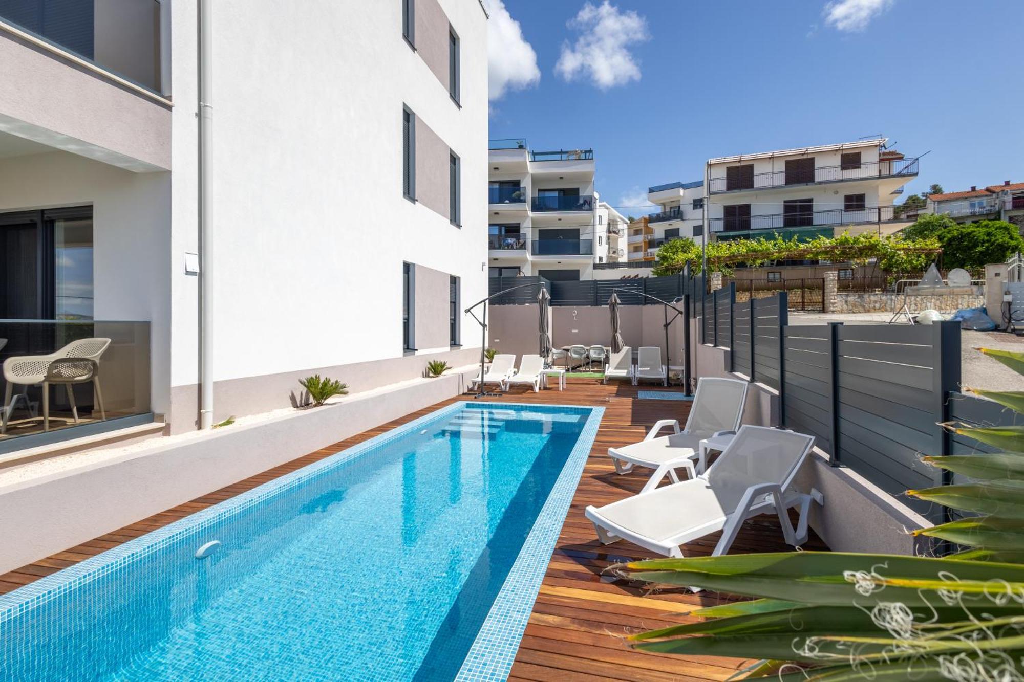 Adriatic Garden Apartments Okrug Gornji Extérieur photo
